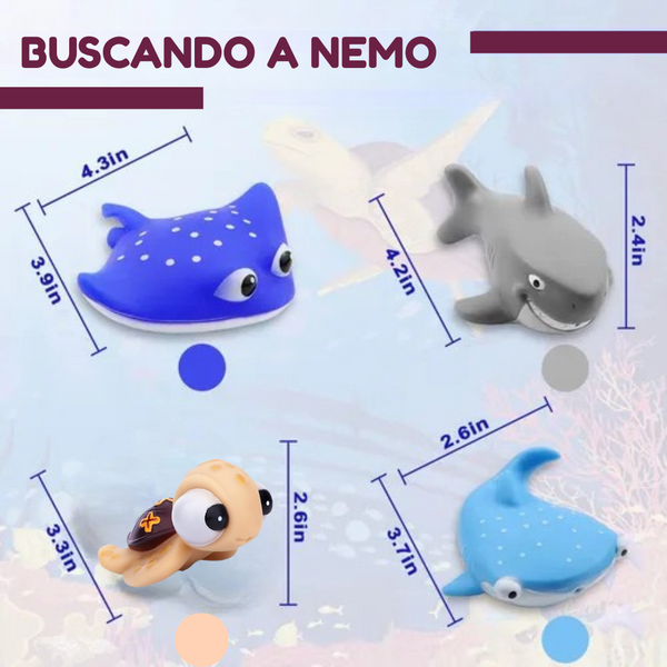 Set animalitos lanza chorros