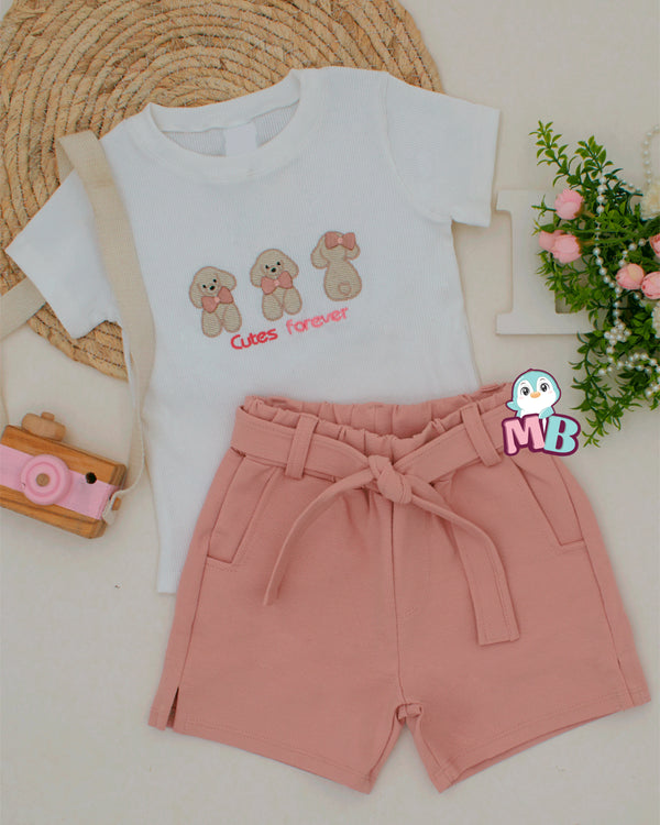 Conjunto niña perritos