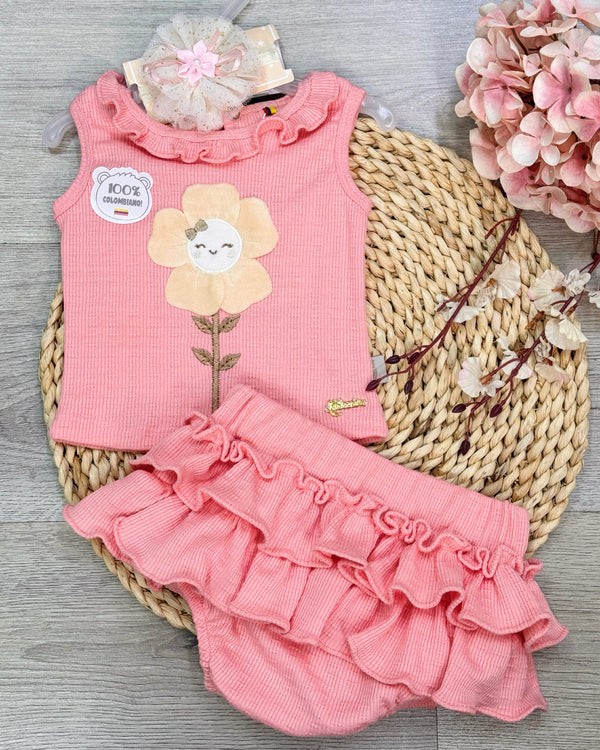Conjunto Niña Florecita