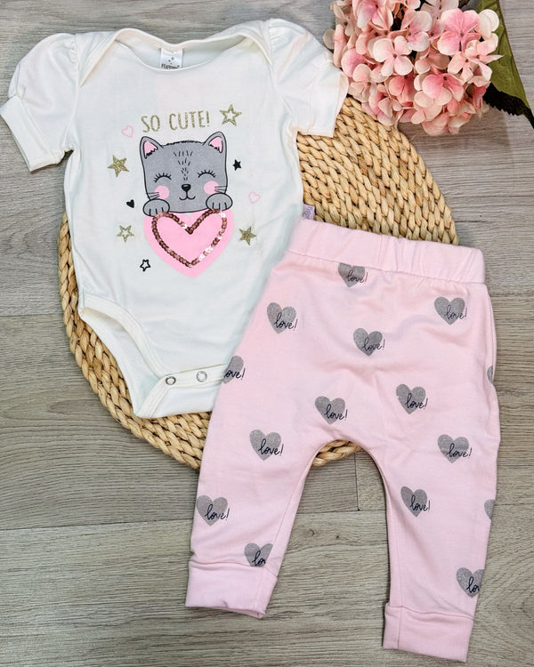 Set mameluco + jogger gatica