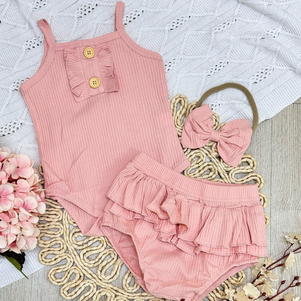 Conjunto Rosado  + Balaca