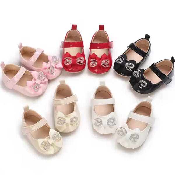 Baletas Moño  Pre Caminadora Con Suela