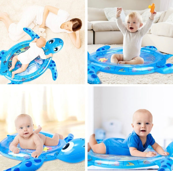Tapete inflable de agua tortuga
